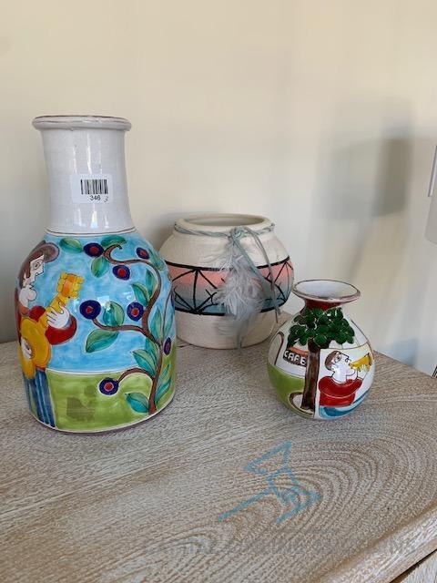 (3) Funky Vases