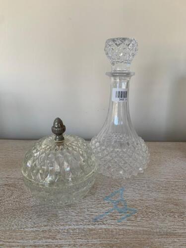 wine decanter , glass bowl