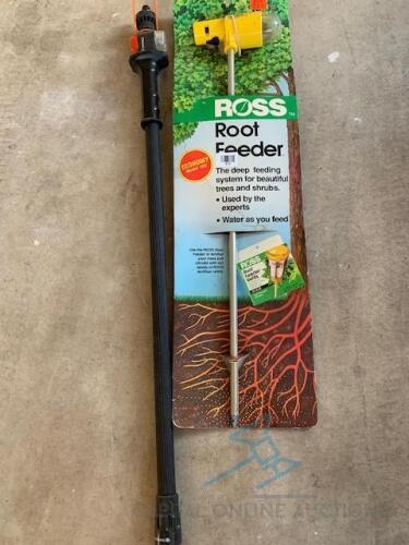 Gardena hose attachment and Ross root feeder