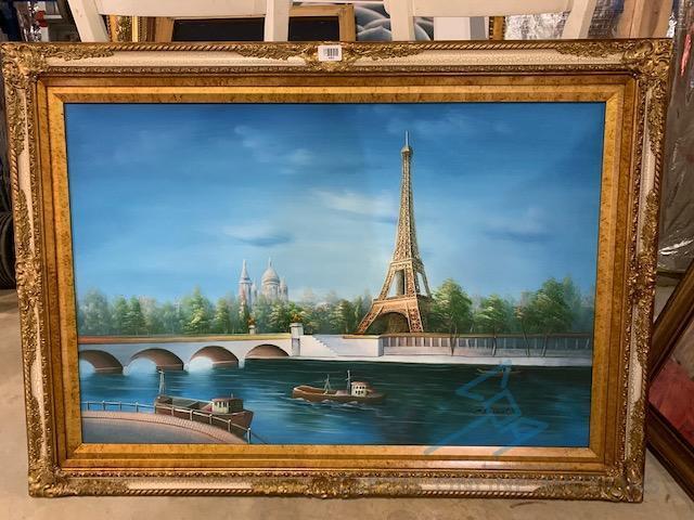 oil painting Paris Eiffel Tower