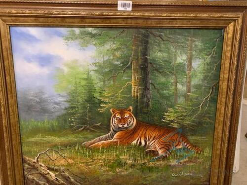 tiger print (oil )