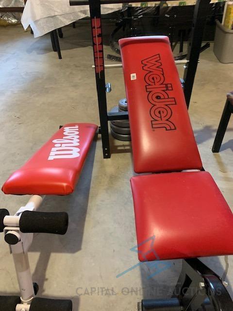 Wilson - Weider - Bench press/leg lift and weights