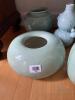 (6). Vietnamese Porcelain Set of Aqua vases/bowls - 2