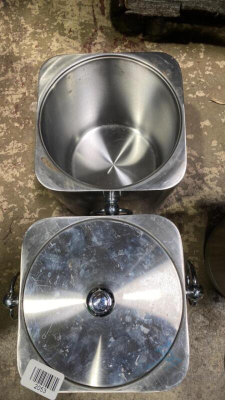 (2) Stainless Steel Ice Bucket