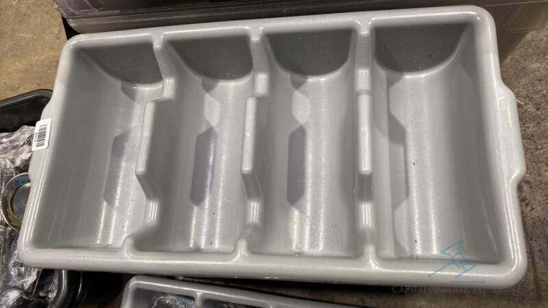 (8) Four Compartment Silverware Holder