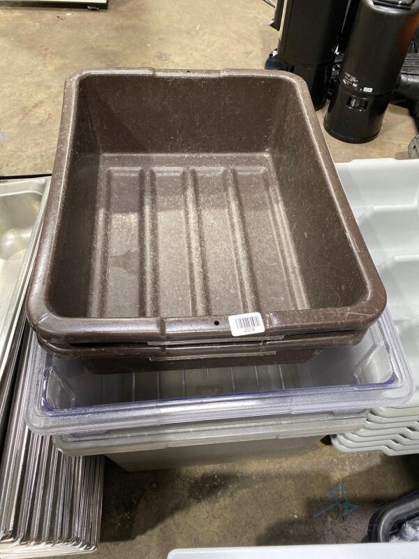 (4) Plastic Storage Bins