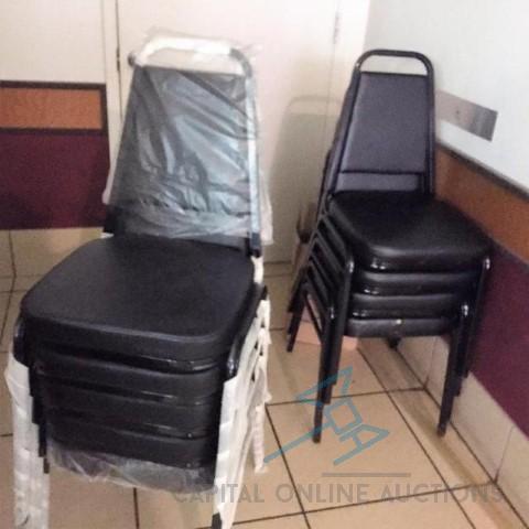 (10) New Black Restaurant Chairs