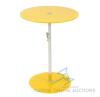 MODERN NEW ADJUSTABLE GLASS TABLE (YELLOW);