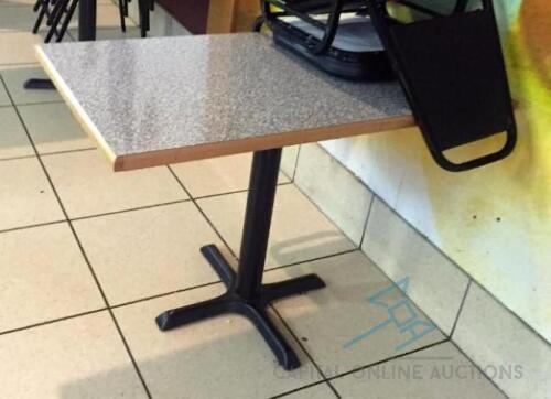 (5) Grey Café Tables