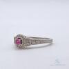 10kt Gold, Pink Sapphire, & Diamond Cocktail Ring - 2