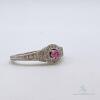 10kt Gold, Pink Sapphire, & Diamond Cocktail Ring - 3