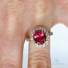 Gorgeous 14kt Gold, Pink Tourmaline, & Diamond Ring - 4