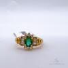 Jewelers Dream Lot! 5x 18kt Solid Yellow Gold, Emerald, & Diamond Cocktail Rings - 6