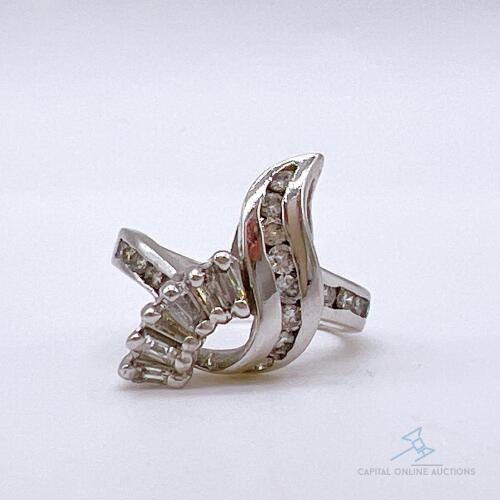 14kt White Gold & Diamond Ring