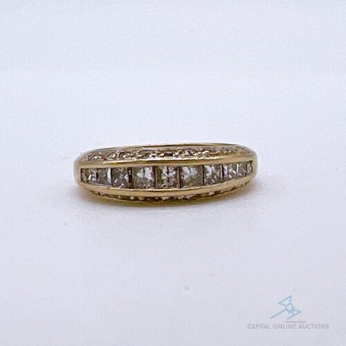 Gorgeous 18kt Gold & Diamond Band Ring