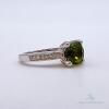 14kt Gold, Green Tourmaline, & Diamond Cocktail Ring - 3