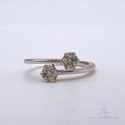 10kt White Gold & Diamond Cocktail Ring