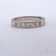 14kt White Gold & Diamond Band Ring