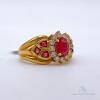 18kt Yellow Gold, Ruby, & Diamond Cocktail Ring - 3