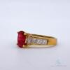 18kt Gold, Ruby & Diamond Cocktail Ring - 2