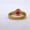 18kt Gold, Ruby & Diamond Cocktail Ring - 4