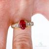 18kt Gold, Ruby & Diamond Cocktail Ring - 5