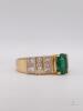 14kt Yellow Gold Emerald & Diamond Ring - 3