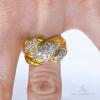 14kt Solid Yellow Gold & Diamond Cocktail Ring - 5