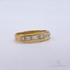 18kt Yellow Gold & Diamond Band Ring - 3