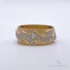 14kt Solid Yellow Gold & Diamond Band Ring