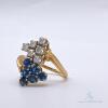 14kt Gold, Blue Sapphire, & Diamond Ring - 2