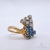 14kt Gold, Blue Sapphire, & Diamond Ring - 3