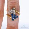 14kt Gold, Blue Sapphire, & Diamond Ring - 4