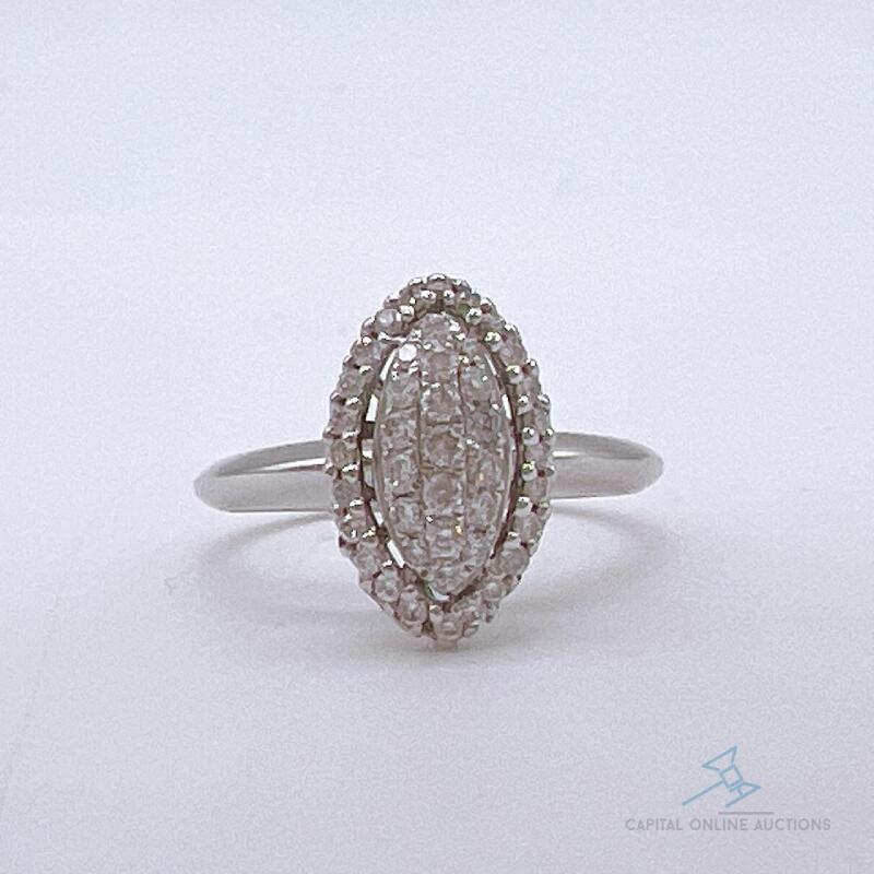 14kt White Gold & Diamond Ring