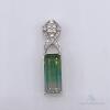 Rare 14kt Gold, Bi-Color Tourmaline, & Diamond Pendant! - 2