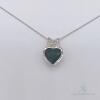 Platinum,Green Tourmaline & Diamond Necklace