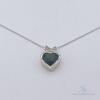 Platinum,Green Tourmaline & Diamond Necklace - 2