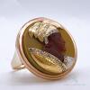 Rare 1870's Agate Male Cameo Ring in 14kt Solid Yellow Gold - 3