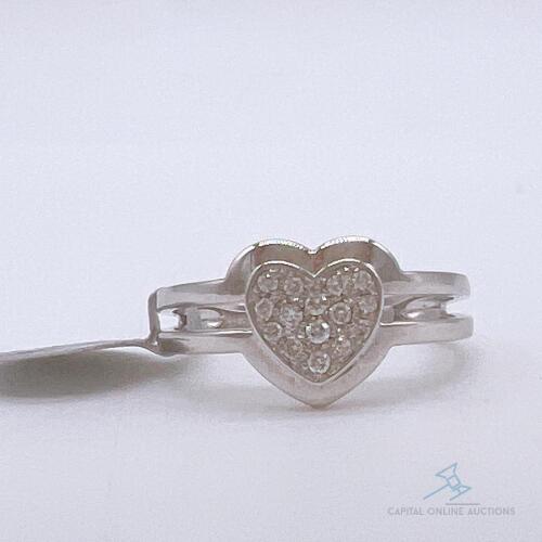 14kt White Gold & Diamond Ring