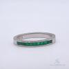 18kt White Gold & Emerald Band Ring