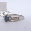 14kt Gold, Blue Sapphire, & Diamond Ring - 2