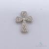 14kt White Gold & Diamond Cross Pendant