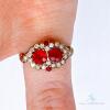 Vintage 14kt Gold, Ruby, & Diamond Ring - 5