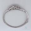 14kt White Gold & 2.0 Carat Diamond Bangle Bracelet - 4