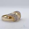 14kt Solid Yellow Gold & Diamond Band Ring - 3