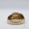 14kt Solid Yellow Gold & Diamond Band Ring - 4