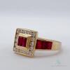 18kt Yellow Gold, Ruby, & Diamond Ring - 2