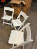 60 White Wood Folding Chairs - 3