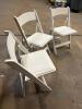 60 White Wood Folding Chairs - 2