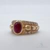 18kt Yellow Gold, Ruby, & Diamond Band Ring - 2